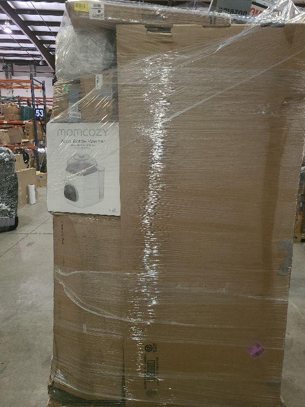 Photo 1 of As is general merchandise pallet roughly 60 items 
