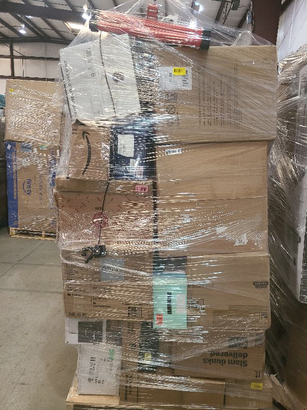 Photo 1 of As is general merchandise pallet roughly 60 items 