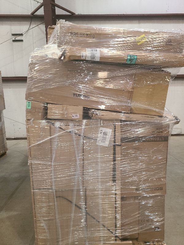 Photo 1 of As is general merchandise pallet roughly 60 items