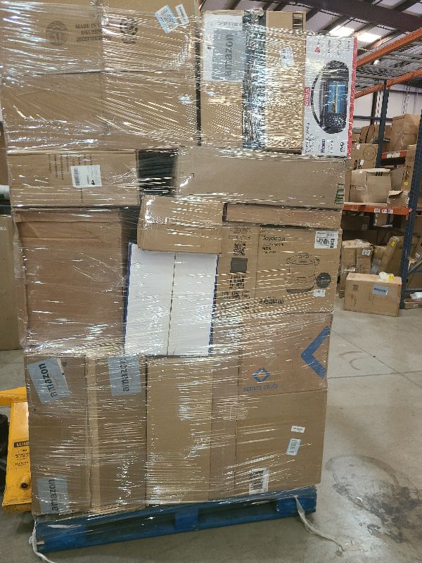 Photo 1 of As is general merchandise pallet roughly 60 items 