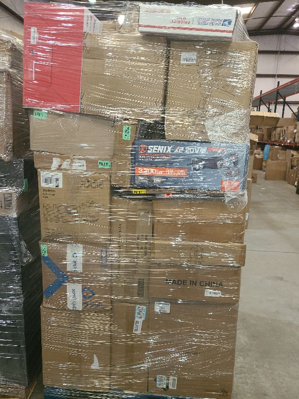 Photo 1 of As is general merchandise pallet roughly 60 items 