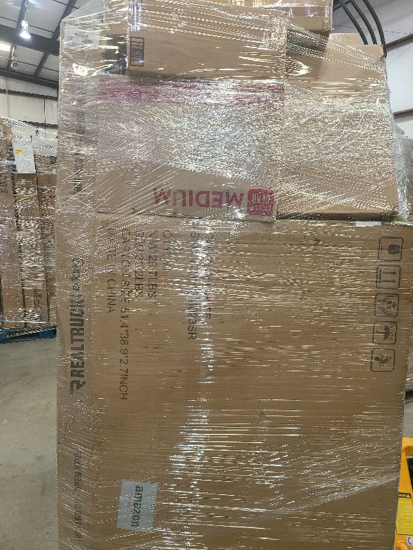 Photo 1 of As is general merchandise pallet roughly 60 items 
