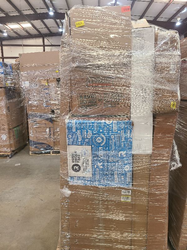 Photo 1 of As is general merchandise pallet roughly 60 items 
