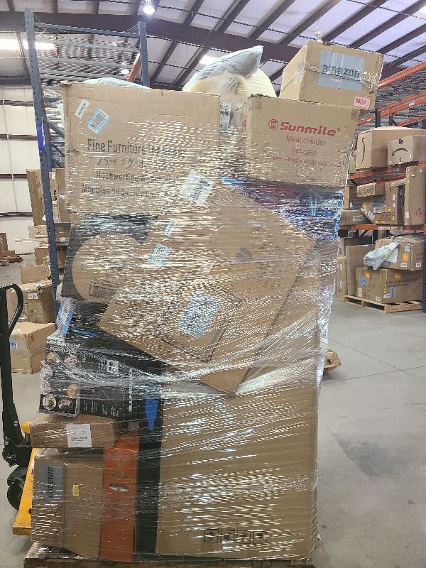 Photo 1 of As is general merchandise pallet roughly 60 items 