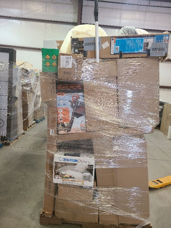 Photo 1 of As is general merchandise pallet roughly 60 items 