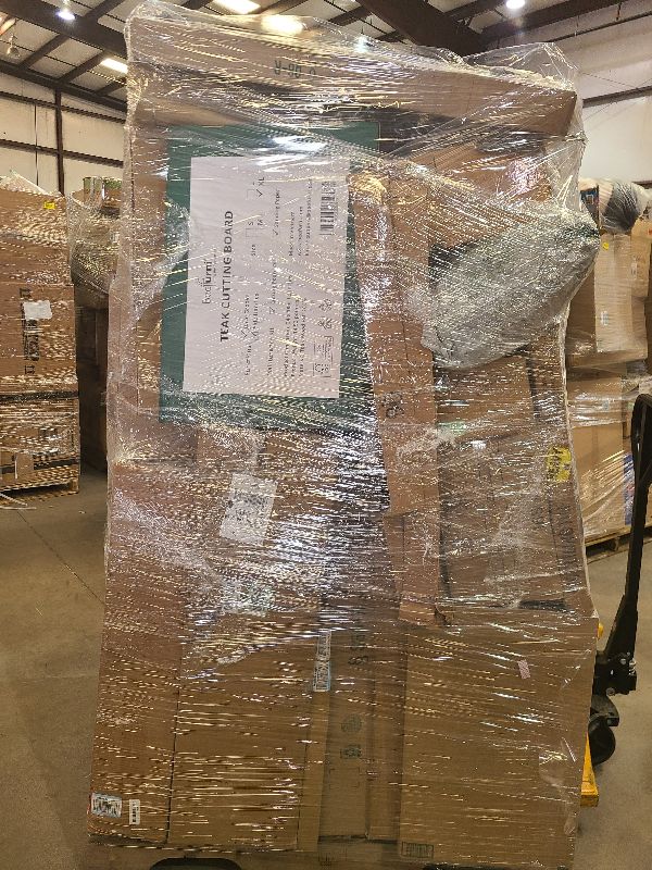 Photo 1 of As is general merchandise pallet roughly 60 items