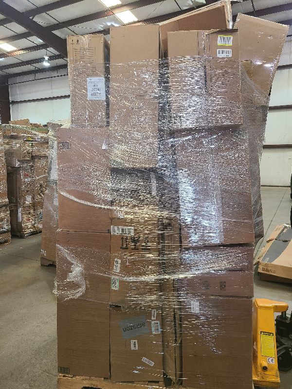 Photo 1 of As is general merchandise pallet roughly 60 items 
