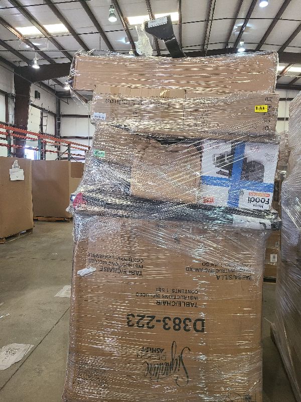 Photo 1 of As is general merchandise pallet roughly 60 items