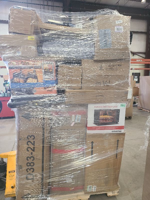Photo 1 of As is general merchandise pallet roughly 60 items