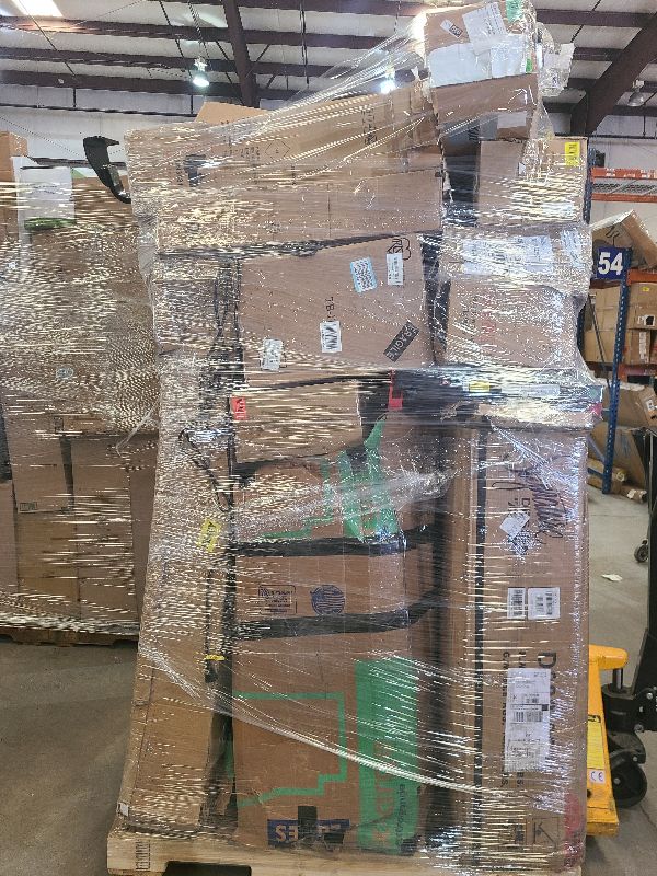 Photo 1 of As is general merchandise pallet roughly 60 items