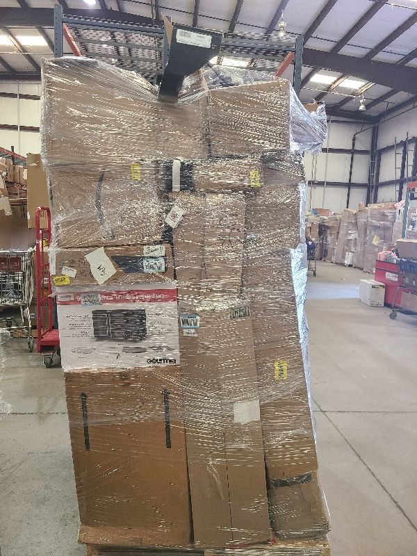 Photo 1 of As is general merchandise pallet roughly 60 items