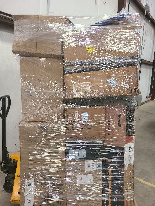 Photo 1 of As is general merchandise pallet roughly 60 items 
