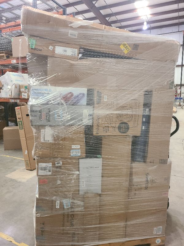 Photo 1 of As is general merchandise pallet roughly 60 items 

