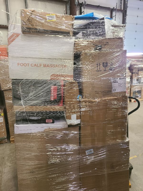 Photo 1 of As is general merchandise pallet roughly 60 items 