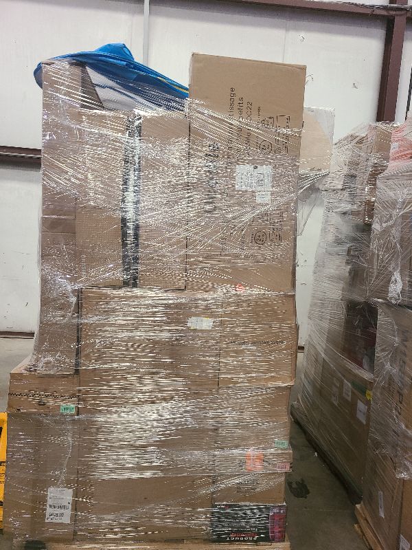 Photo 1 of As is general merchandise pallet roughly 60 items 