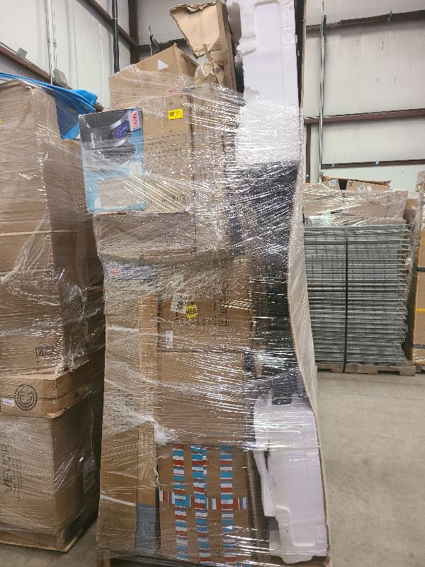 Photo 1 of As is general merchandise pallet roughly 60 items 
