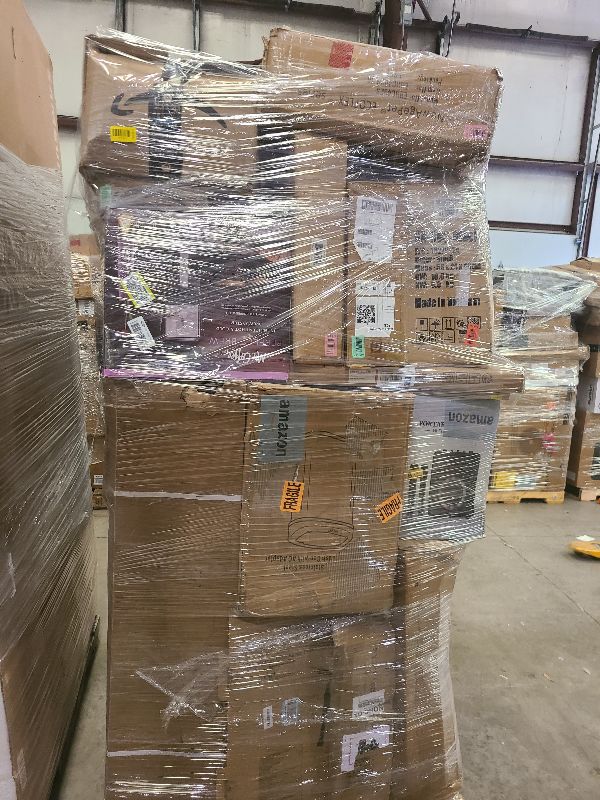 Photo 1 of As is general merchandise pallet roughly 60 items 
