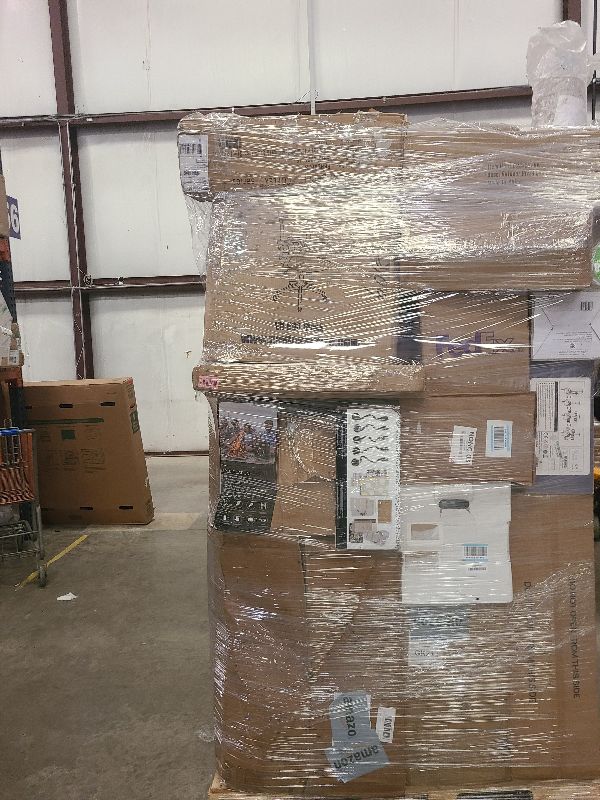 Photo 1 of As is general merchandise pallet roughly 60 items 
