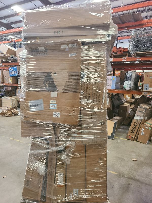 Photo 1 of As is general merchandise pallet roughly 60 items 
