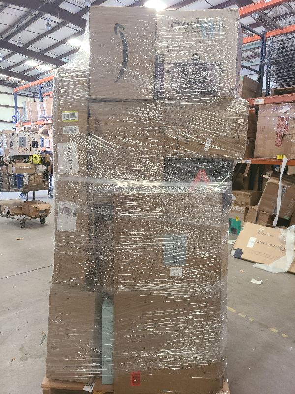 Photo 1 of As is general merchandise pallet roughly 60 items