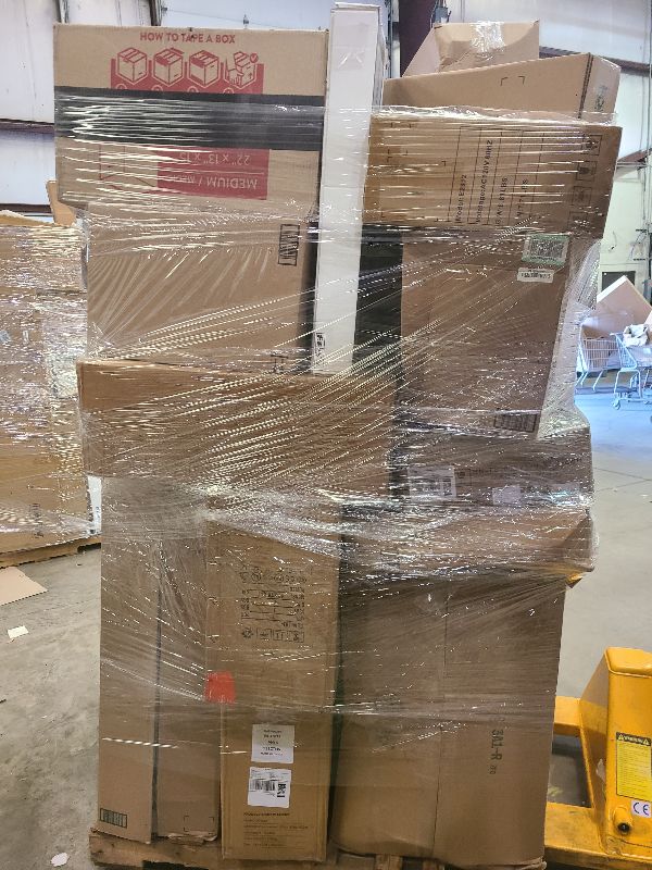 Photo 1 of As is general merchandise pallet roughly 60 items 