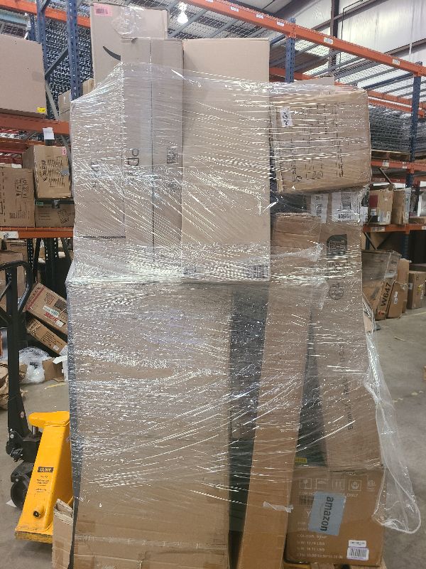 Photo 1 of As is general merchandise pallet roughly 60 items 
