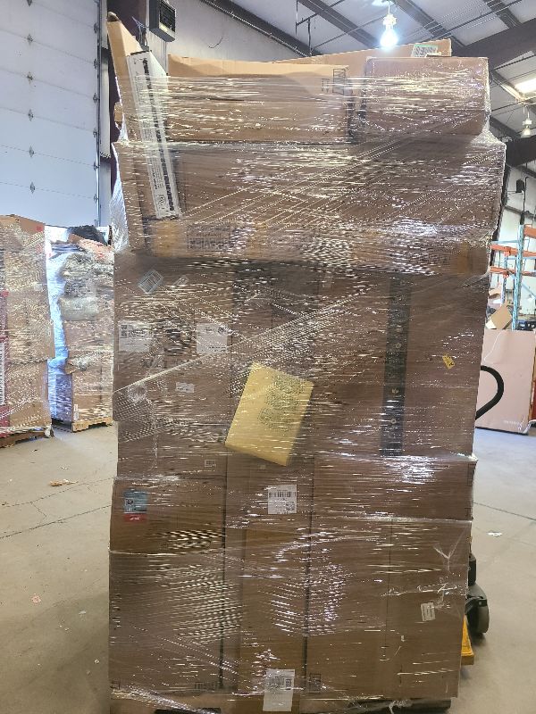 Photo 1 of As is general merchandise pallet roughly 60 items 
