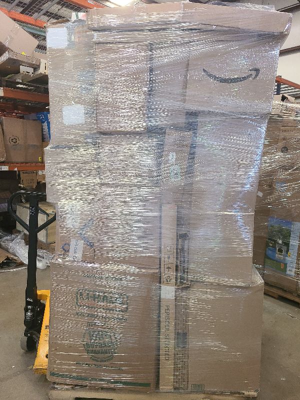 Photo 1 of As is general merchandise pallet roughly 60 items 
