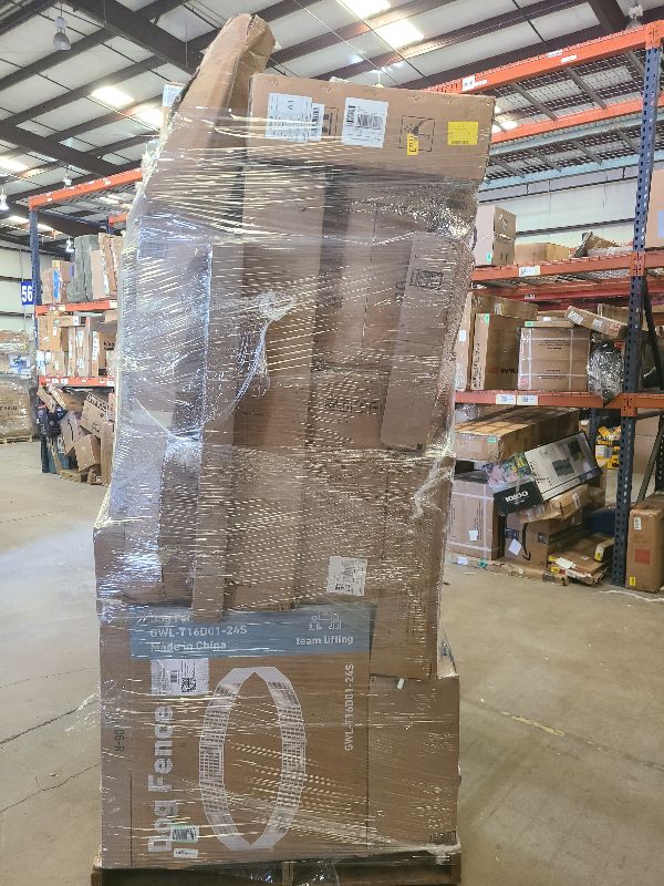 Photo 1 of As is general merchandise pallet roughly 60 items 
