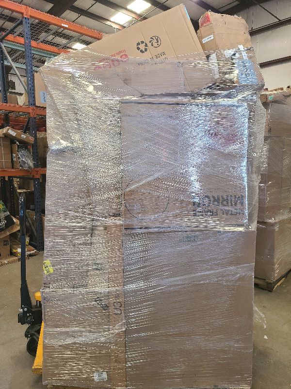 Photo 1 of As is general merchandise pallet roughly 60 items 
