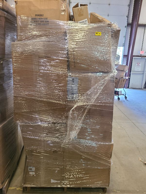 Photo 1 of As is general merchandise pallet roughly 60 items 
