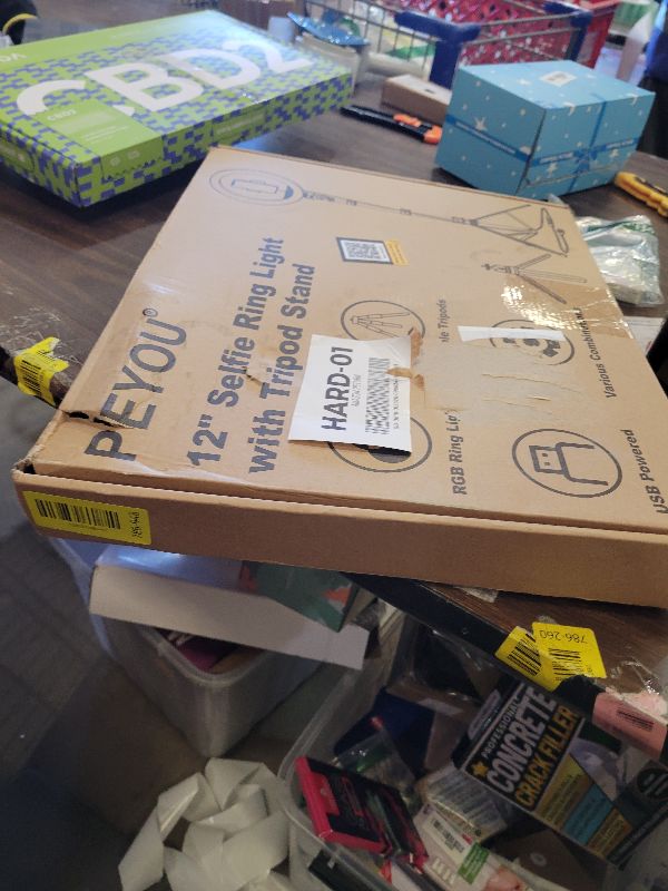 Photo 1 of 12" Selfie Ring Light with 73" Extendable Tripod Stand: PEYOU Desk Selfie Lights 38 Color Modes, Upgrade 3 in 1 Dimmable Adjustable Speed Ring Light for Makeup/TIK Tok/YouTube