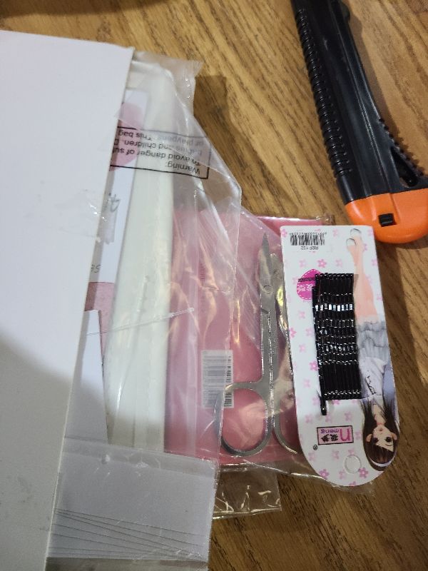 Photo 1 of 132 Pieces Wedding Survival Kit Bridal Mini Emergency Kit Bridal Party Proposal Gifts for Women with Makeup Bags Floral Wedding Bride Emergency Supplies(Floral Style)