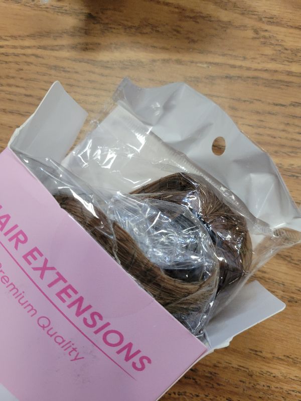 Photo 1 of 10 Inch Short Ponytail Extension - Clip in Ponytail Hair Extensions, Straight Pony Tails Hair Extensions, Synthetic Claw Clip Ponytail Extension for Women (Color: Light Brown Mixed Blonde)