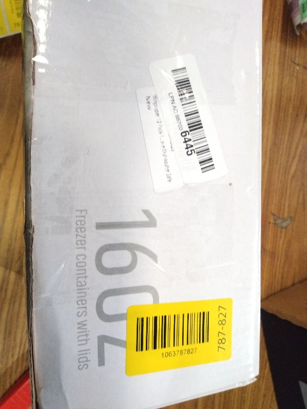 Photo 1 of 12 Pack-16 OZ Freezer Storage Containers, Small Plastic Containers with Twist Top Lids, BPA Free Food Storage Containers, Reusable Soup Container Microwave/Dishwasher Safe