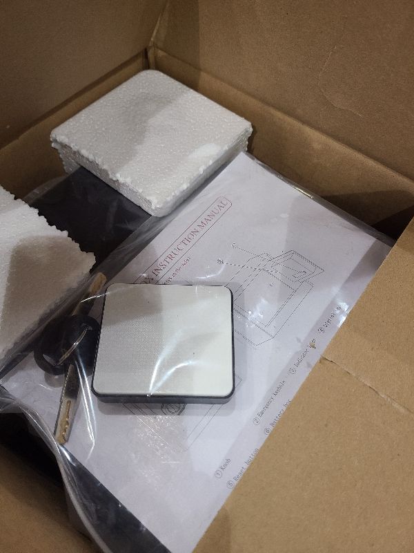 Photo 1 of 0.8 Cubic Small Safes for Home Use, Digital Security Home Safe Box with Programmable Keypad, Removable Shelf and Spare Keys, Anti-Theft Money Safe Steel Lock Box for Document Medicine Valuables