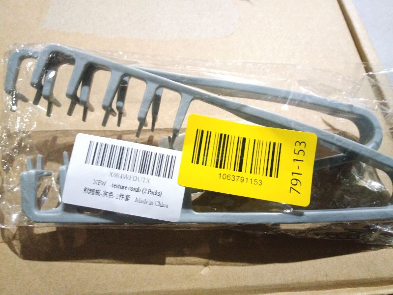 Photo 1 of 2-in-1 Texture Comb, Volumizing Wide & Fine-Toothed Hair Comb - Anti-Frizz Fluffy Styling Tool for Men Women, Portable Lightweight Design with Non-Slip Grip, Suitable for All Hair Types (2 Pack, Grey)