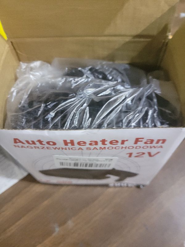 Photo 1 of 12V Car Heater,200W Portable Windshield Defogger and Defroster Fast Heating & Cooling Fans with Cigarette Lighter Plug(Black)