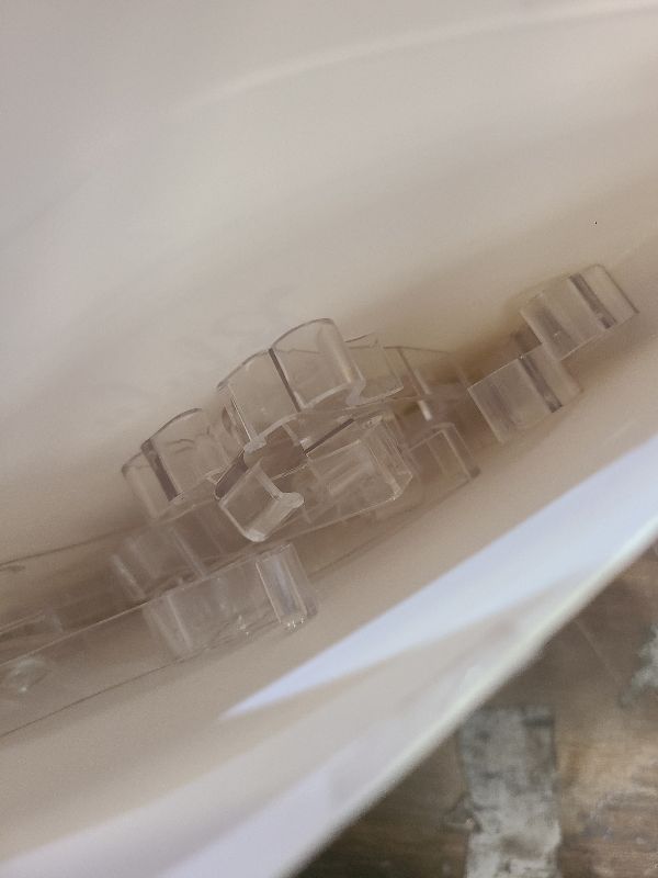 Photo 1 of 2.5 Inch Valance Clips Window Blind Clips Hidden Channel Clear Plastic Valance Retainer for Horizontal(20 Pieces)