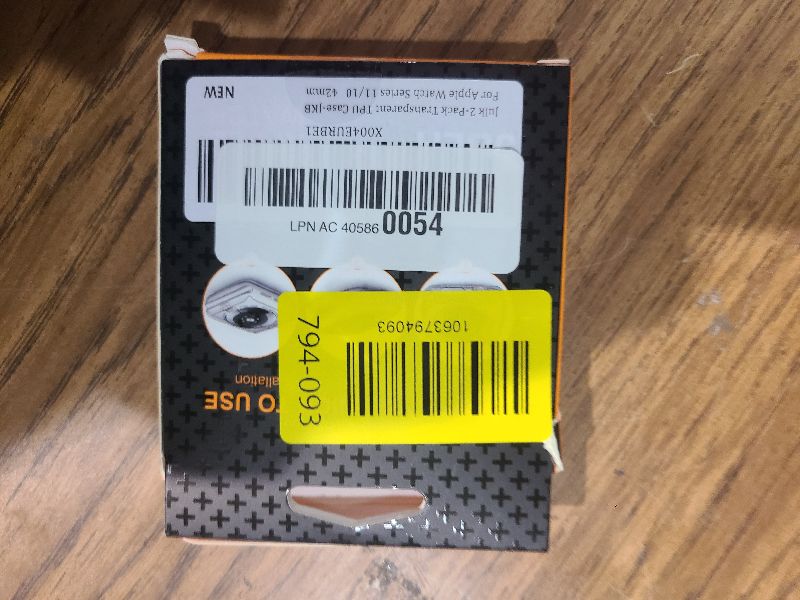 Photo 1 of [2 Pack] JULK 42mm Case with Screen Protector for Apple Watch 11 (2025), Slim Guard Bumper, Full Coverage Soft TPU Protective Cover for iWatch Series 11/10 42mm, Transparent