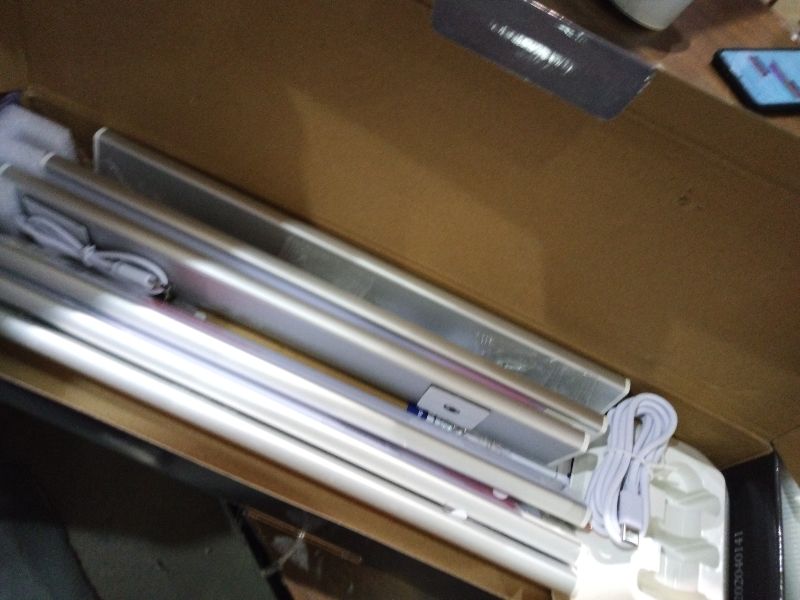 Photo 1 of 12in Under Cabinet Lighting with Charging Station, 2500mAh Rechargeable Wireless Motion Sensor Lights Indoor,Closet Lights with 3 Color Tempers, Battery Operated Cabinet Lights for Kitchen, 6-Pack