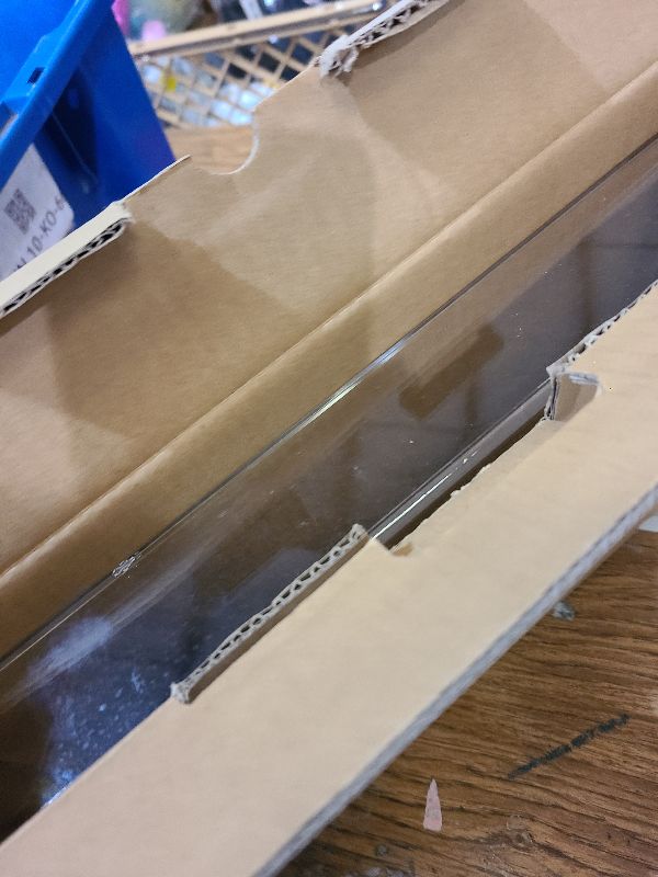 Photo 1 of 12"x16" Clear Acrylic Serving Tray with Golden Handles, Sturdy Huge Capacity Acrylic Tray for Coffee, Juice, Kitchen and Desk Organizer, Storage Tray (12"x16")