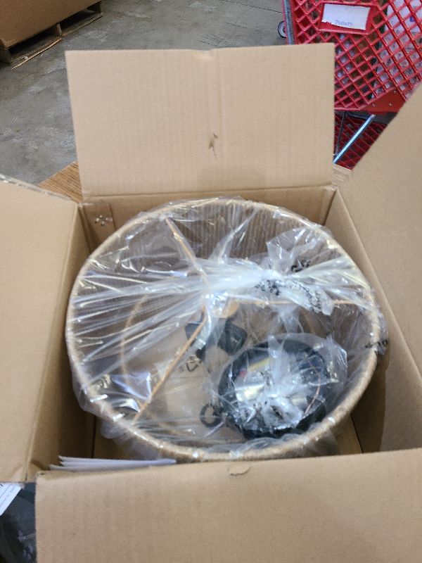 Photo 1 of 12.6'' Boho Light Fixtures Ceiling Mount, Coastal Hemp rope Semi Flush Mount Ceiling Light Fixture,3-Light Rustic Rattan Ceiling Light With 2-Tier Drum Shade, Nursery Light Fixture Bedroom Chandelier