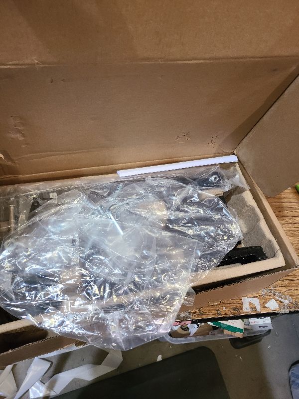 Photo 1 of ?HUANUO Heavy Duty Monitor Arm for 49-Inch Ultrawide/Curved Screens, Full Motion Adjustable Monitor Mount with Aircraft-Grade Aluminum, Holds 26.4lbs, VESA 75x75/100x100mm?