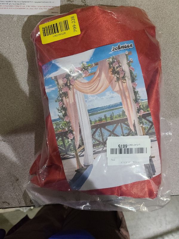 Photo 1 of 10 x 10 Feet Red Backdrop Curtain for Partie, Background Curtains for Photoshoot, Birthday, Wedding, Halloween, Thanksgiving, Christmas, New Year Party Decorations 5Ft x 10Ft, 2 Panels