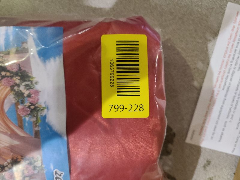 Photo 1 of 10 x 10 Feet Red Backdrop Curtain for Partie, Background Curtains for Photoshoot, Birthday, Wedding, Halloween, Thanksgiving, Christmas, New Year Party Decorations 5Ft x 10Ft, 2 Panels