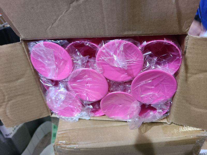 Photo 1 of 12 Pack Plastic Wine Glasses 10 Oz Large Reusable Drinking Cups Vintage Champagne Glasses with Stem,Acrylic Shatterproof Drinking Glasses Goblets for Wedding Toasting Parties Christmas Glassware?Pink