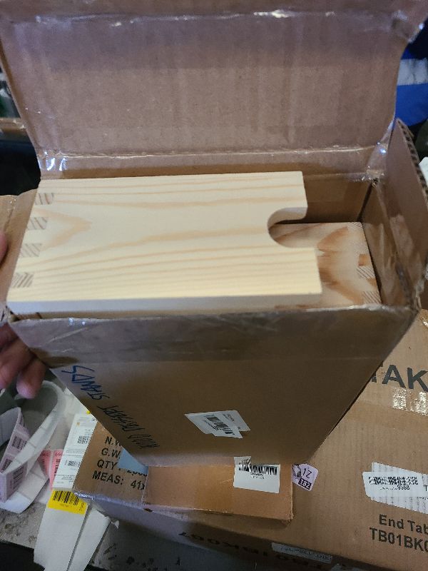 Photo 1 of 2 Set Large Wooden Tiered Riser Display Stands for Vendor Events,Stackable Perfume Organizer Cologne Stand for Men Women,Wooden Cupcake Dessert Stand,Wood Dessert Table Display Set,Food Display Risers for Party?12-11.2-10.4-9.6IN?