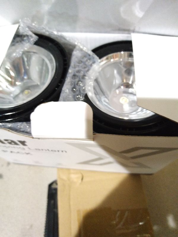 Photo 1 of 2-Pack Collapsible Camping Lantern XTAUTO Solar USB Rechargeable Portable Lightweight Waterproof LED Flashlight Survival Kits for Indoor Outdoor Home Emergency Light Power Outages Hiking Hurricane