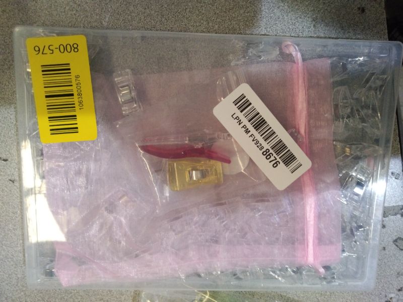 Photo 1 of 100 PCS Small Size Sewing Clips Clear Color Quilting Clips, Multipurpose Fabric Clips, Sewing Supplies, Crafting Tools, Photo Clips